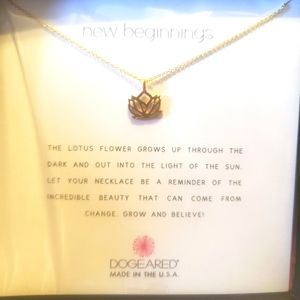 Dogeared Lotus Flower Necklace